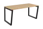SEK-V - 16 stůl kancelářský, kovová podnož černá, deska 25 mm, široký 1600 mm, bříza irská